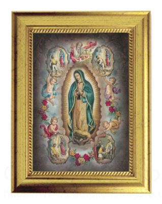  The Virgin of Guadalupe  An Exquisite Fusion of Gold Leaf and Spiritual Radiance!