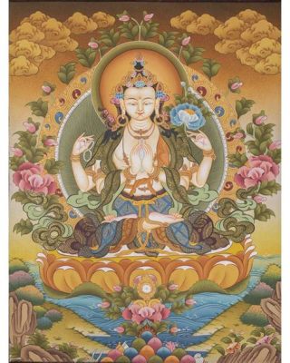  The Bodhisattva Avalokiteshvara – A Tapestry of Compassion and Divine Grace Woven into Sandstone!